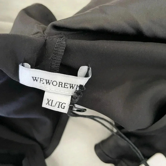 WeWoreWhat satin ruffle crop top - Picture 11 of 13